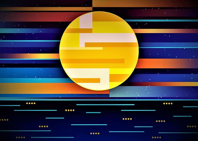 Abstract moon