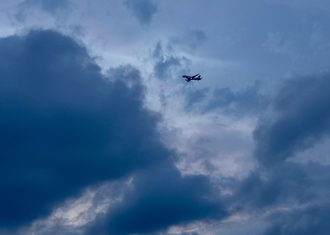 Final Approach at dusk