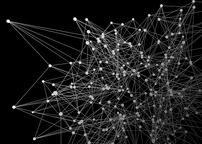 white polygon outline