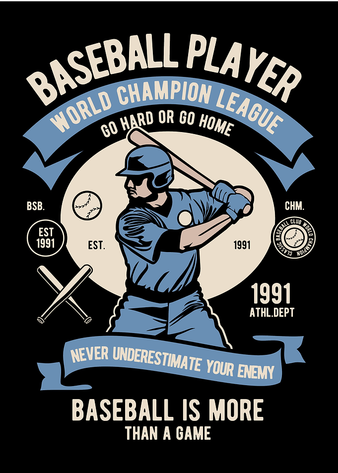 Baseball Player Vintage