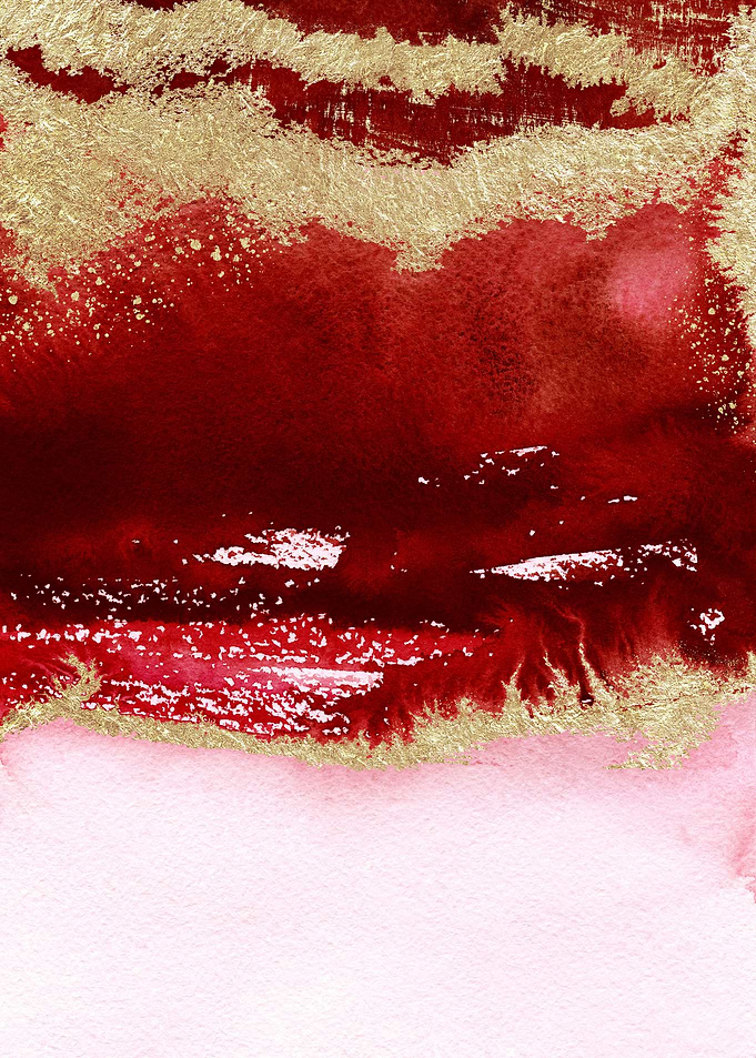Red Gold Abstract 05