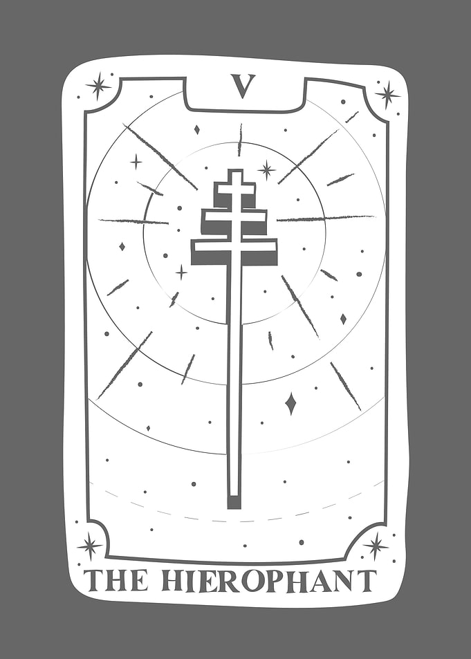 White Tarot THE HIEROPHANT