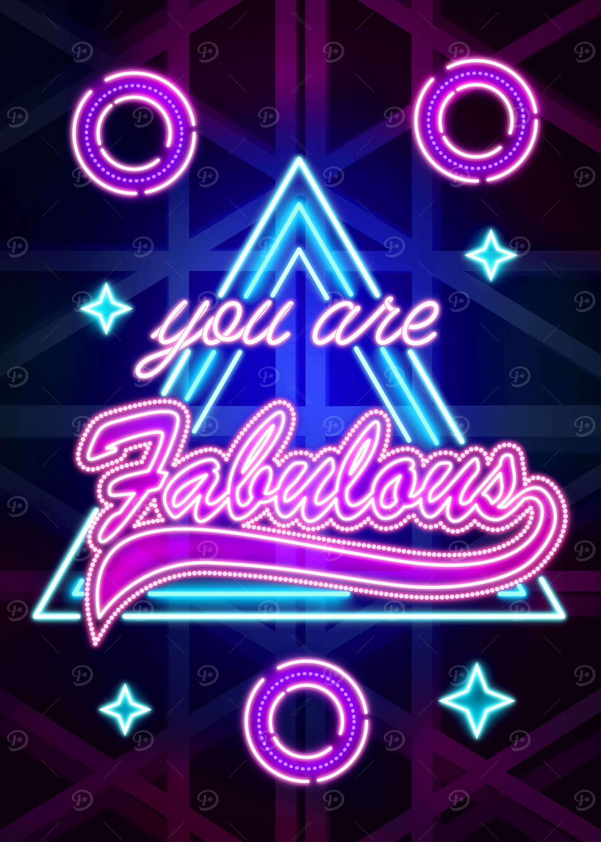 You are Fabulous Neon art