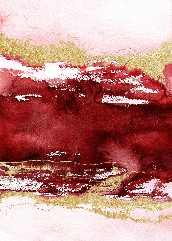 Red Gold Abstract 02