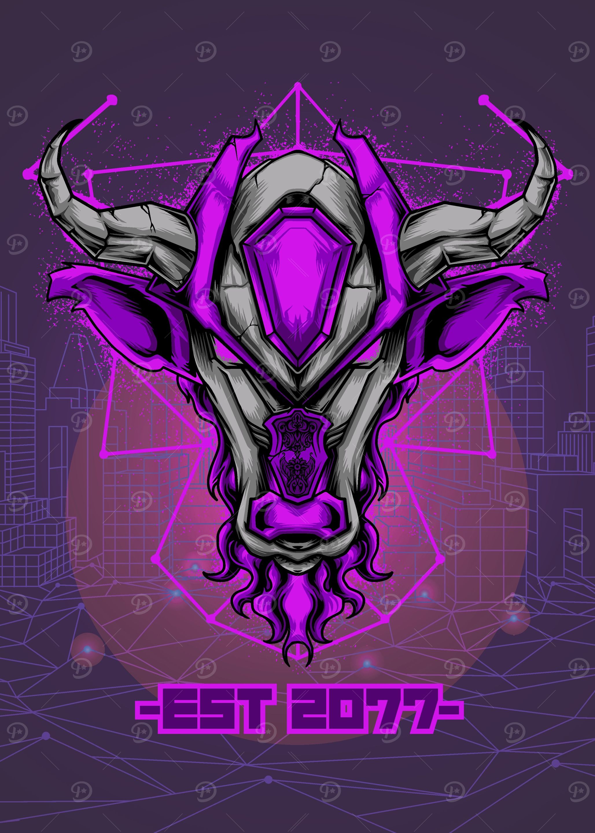 Mecha Cow Purple