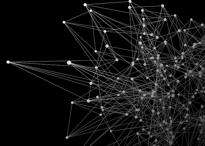 white polygon outline