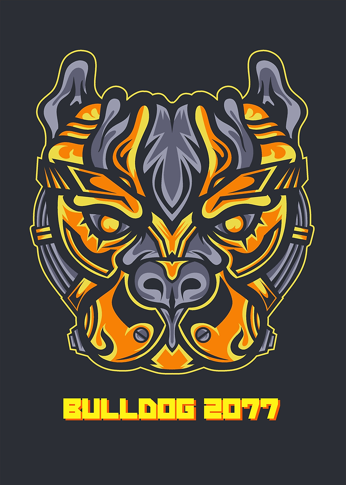 Mecha Bulldog YellowOrange