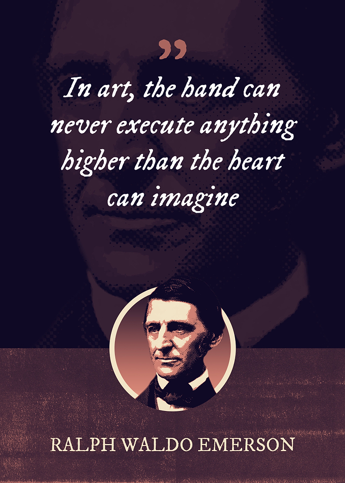 In art the hand can never