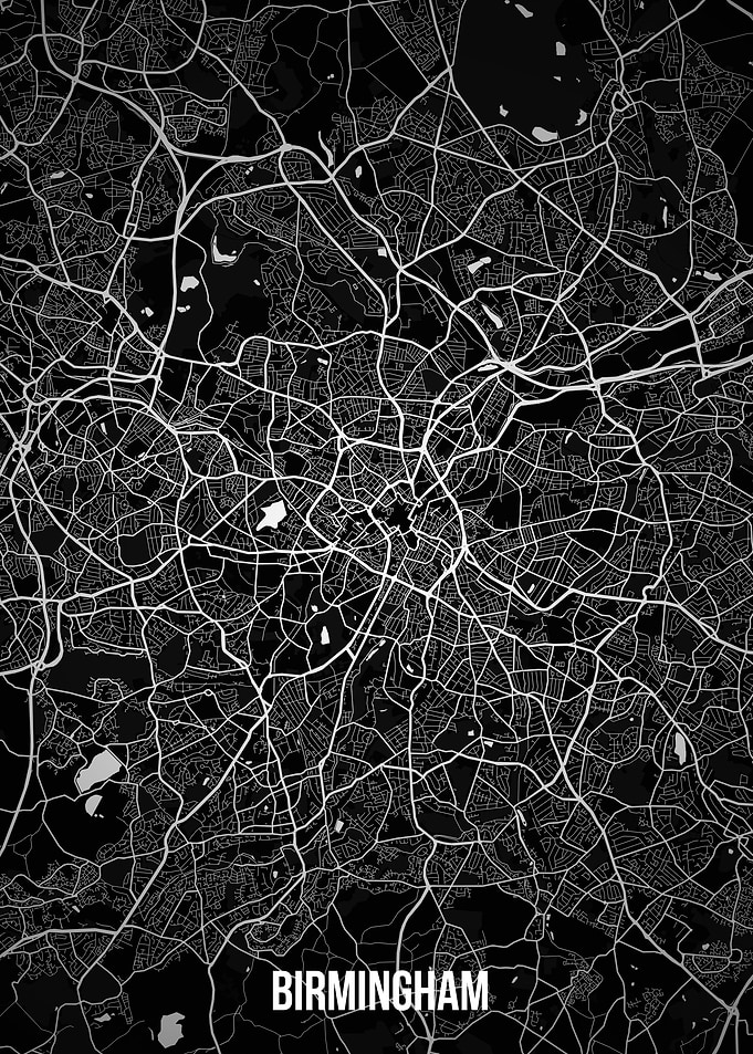 Birmingham Dark Map