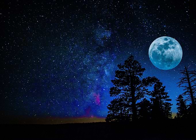 Moon Night Landscape
