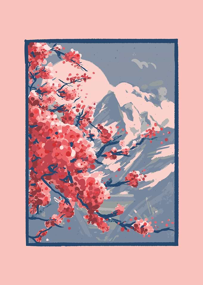 CHERRY BLOSSOMS MOUNTAIN