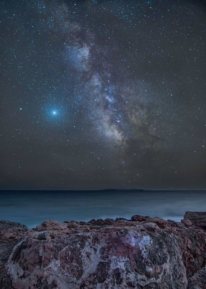 Milkyway over the sea