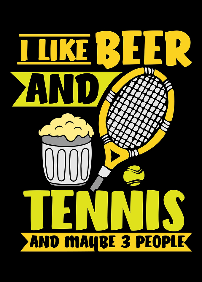 Tennis Player Beer Sports