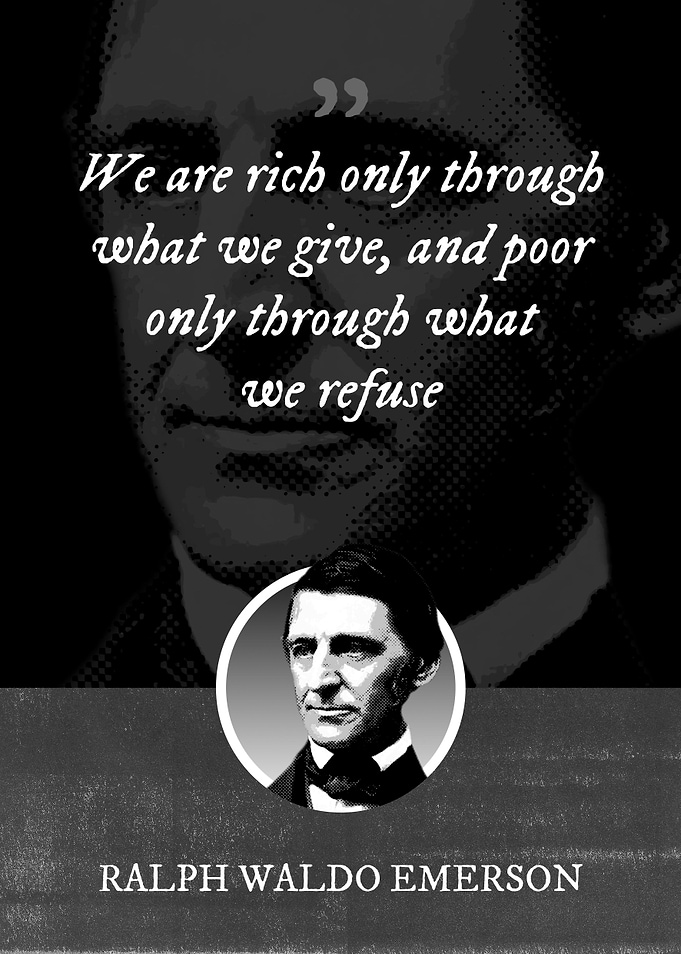 We are rich only through