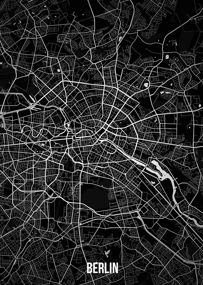 Berlin Dark Map