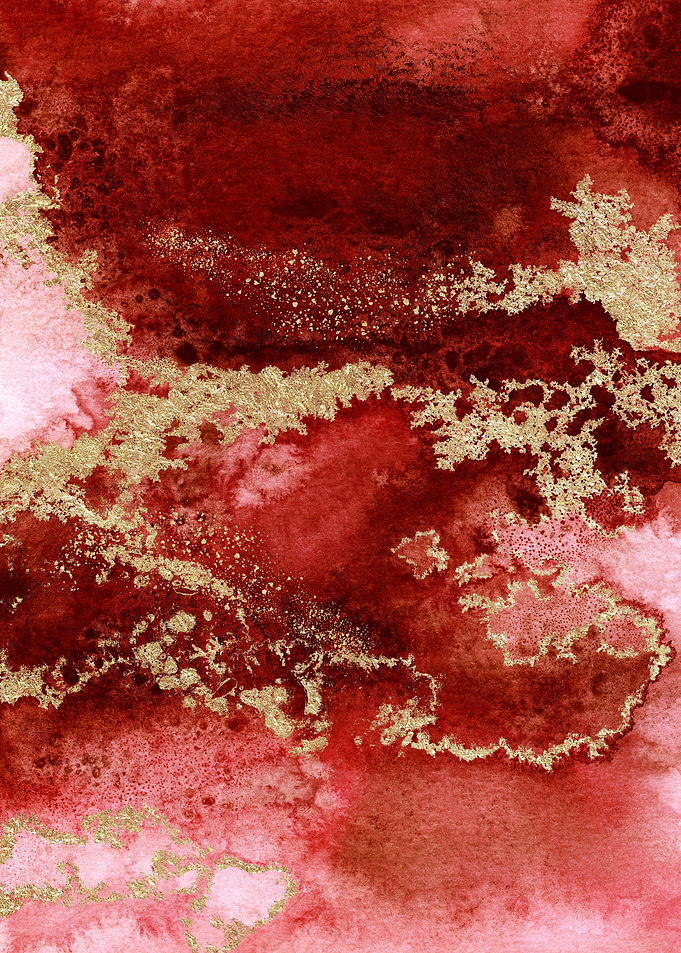 Red Gold Abstract 11