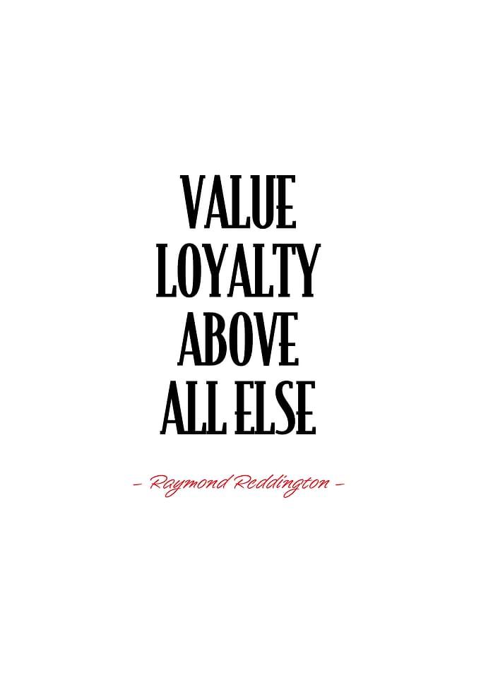 Raymond Reddington Quote