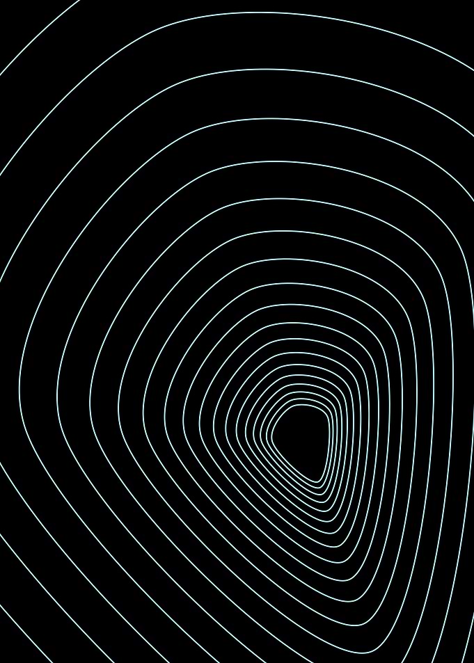 Minimalist blue waveline
