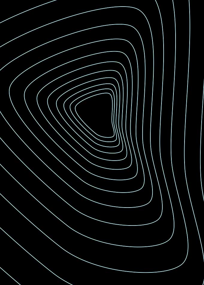 Minimalist blue waveline