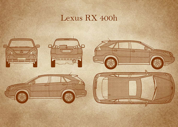 Lexus RX 400h 2005 old