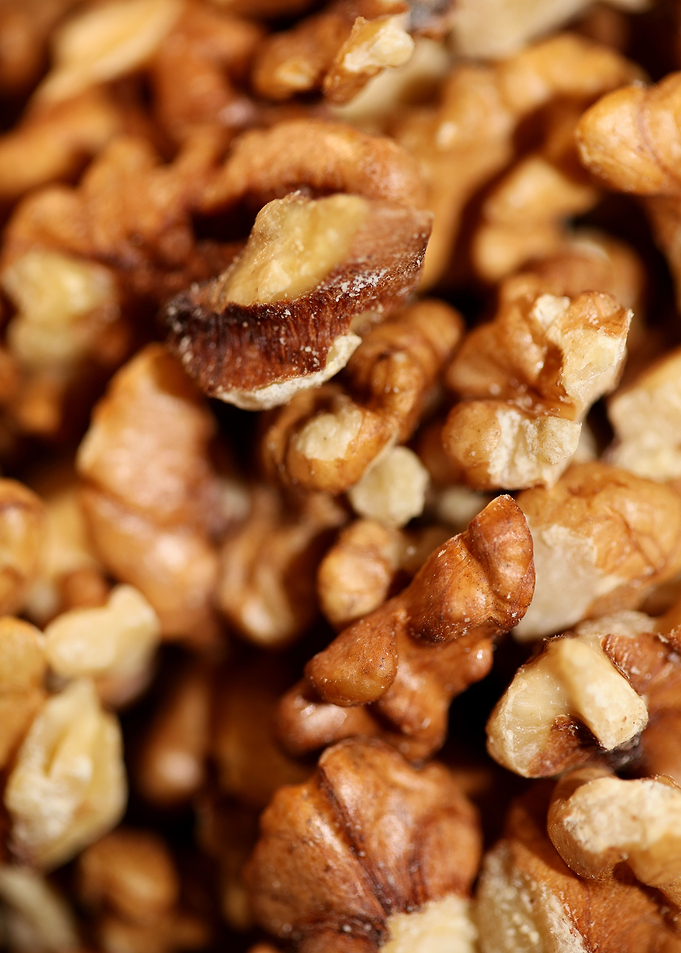 Nuts eat macro background