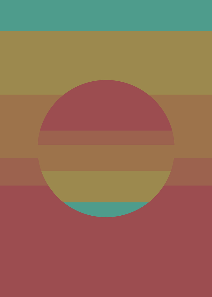 Colorful striped circle