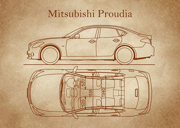 Mitsubishi Proudia old