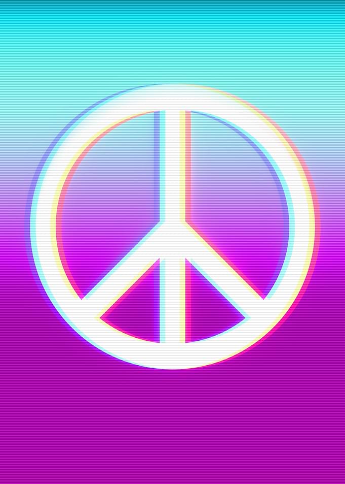 Peace Symbol Vaporwave