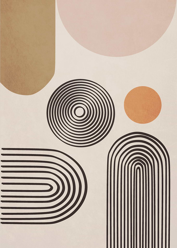 Abstract shape rainbow