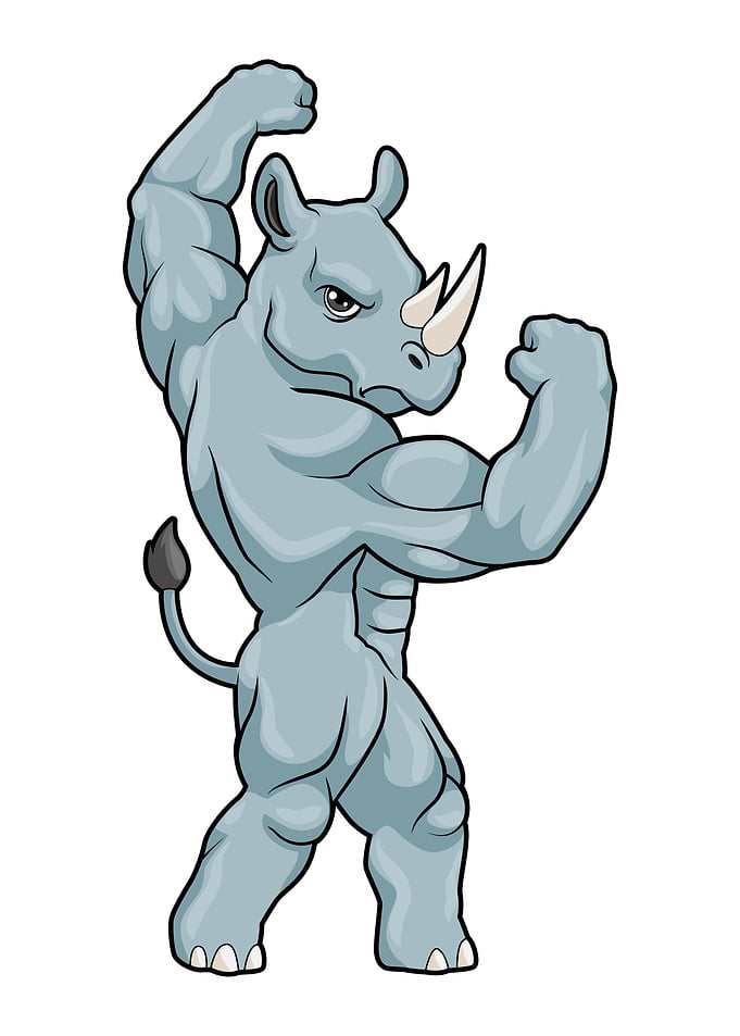 Rhino Bodybuilder Muscles