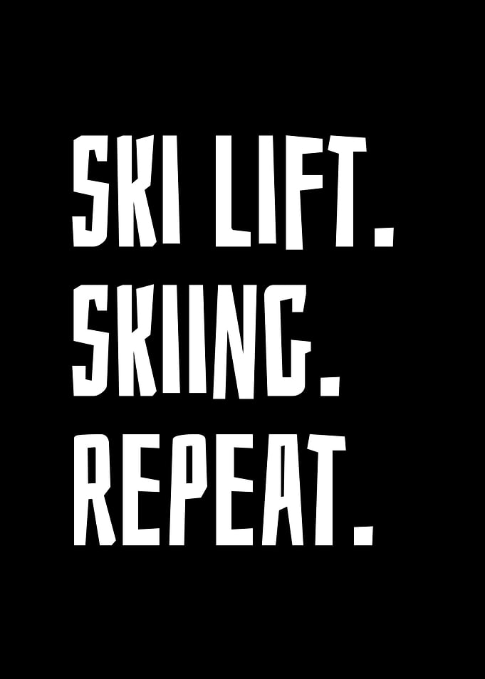Ski Lift Skiing Repeat