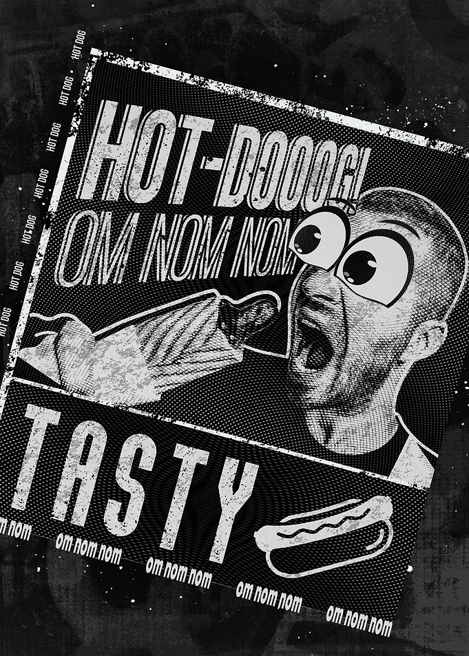 Hot dog tasty fast food