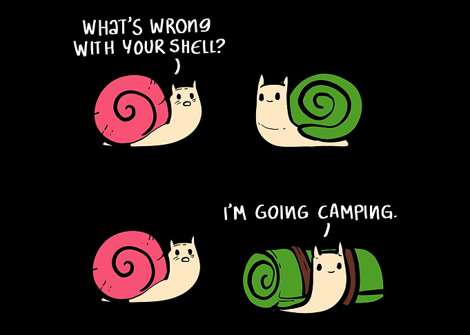 Snail Backpack Camper and