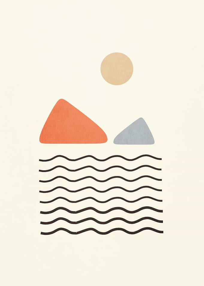 Abstract sea view
