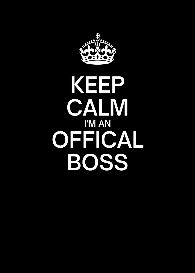 Keep Calm Im An Official