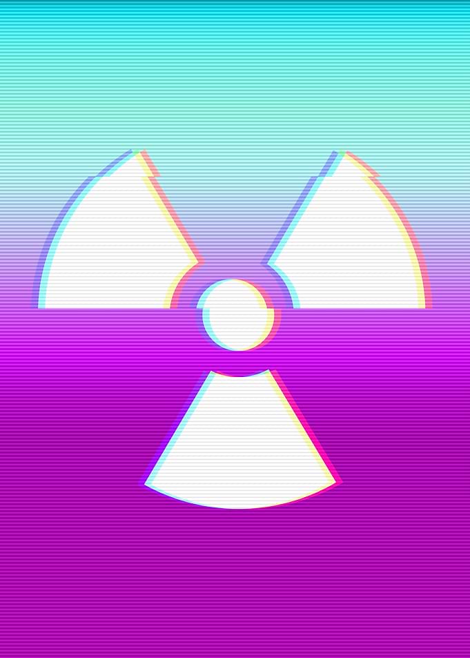 Nuclear Symbol Vaporwave