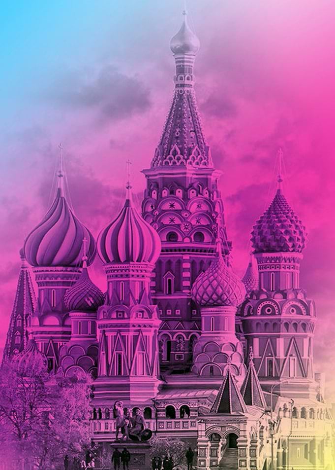 Colorful Moscow Russia