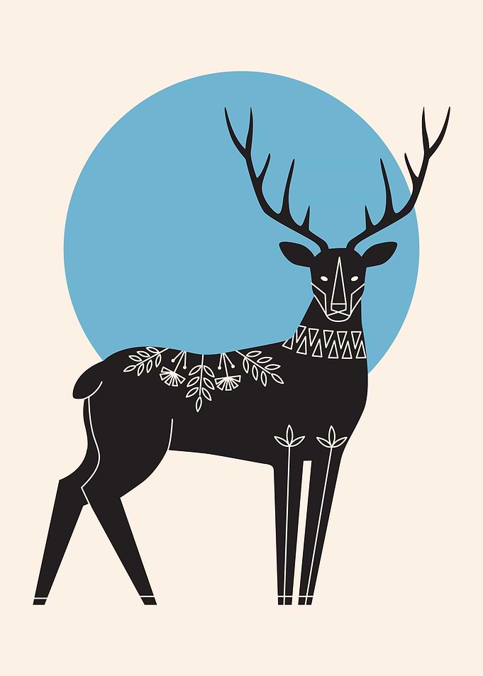 buck minimalist art