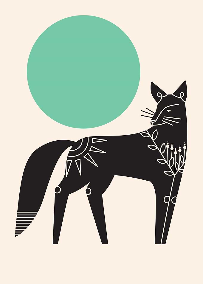fox minimalist art