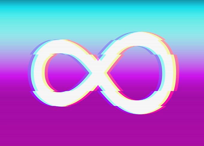 Infinity Symbol Vaporwave