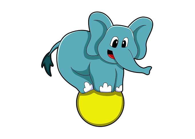 Elephant Circus Ball