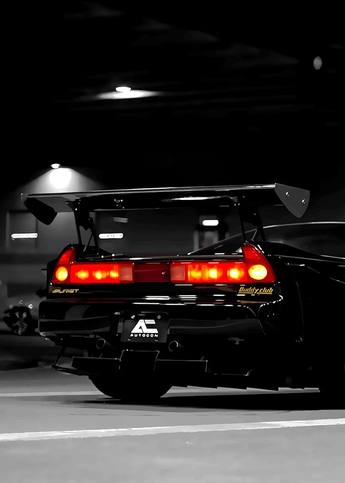Luxury Car Black retro