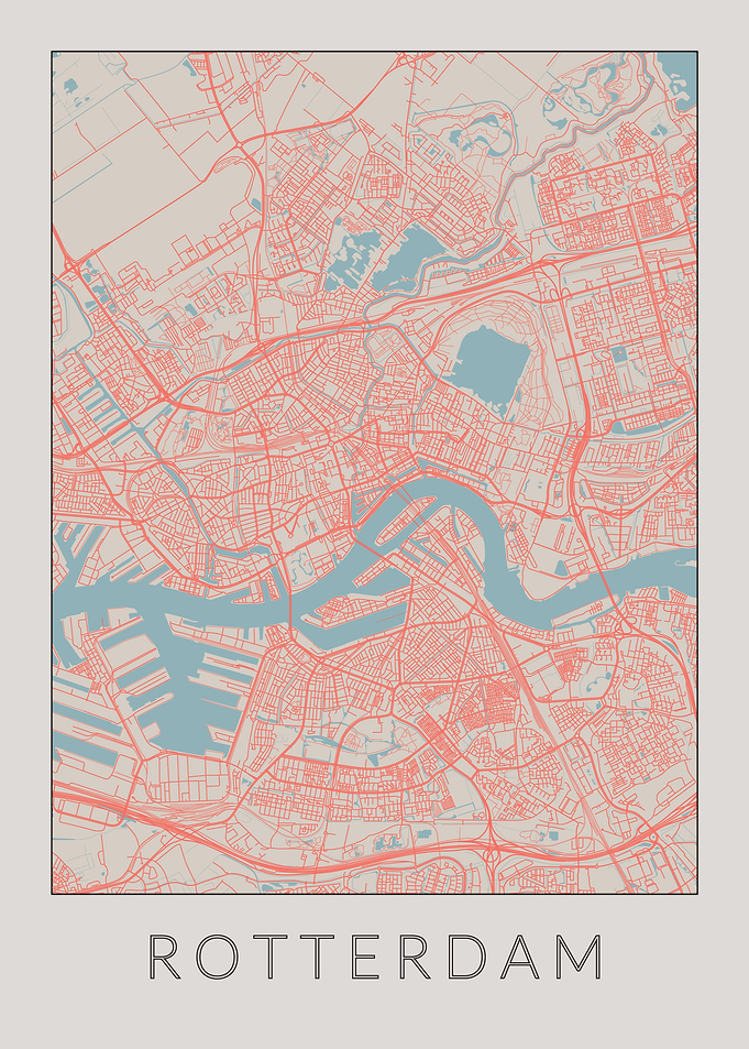 Rotterdam Vintage Map