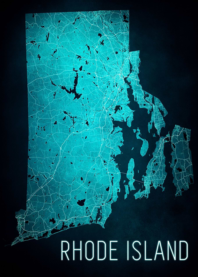 Rhode Island State Map
