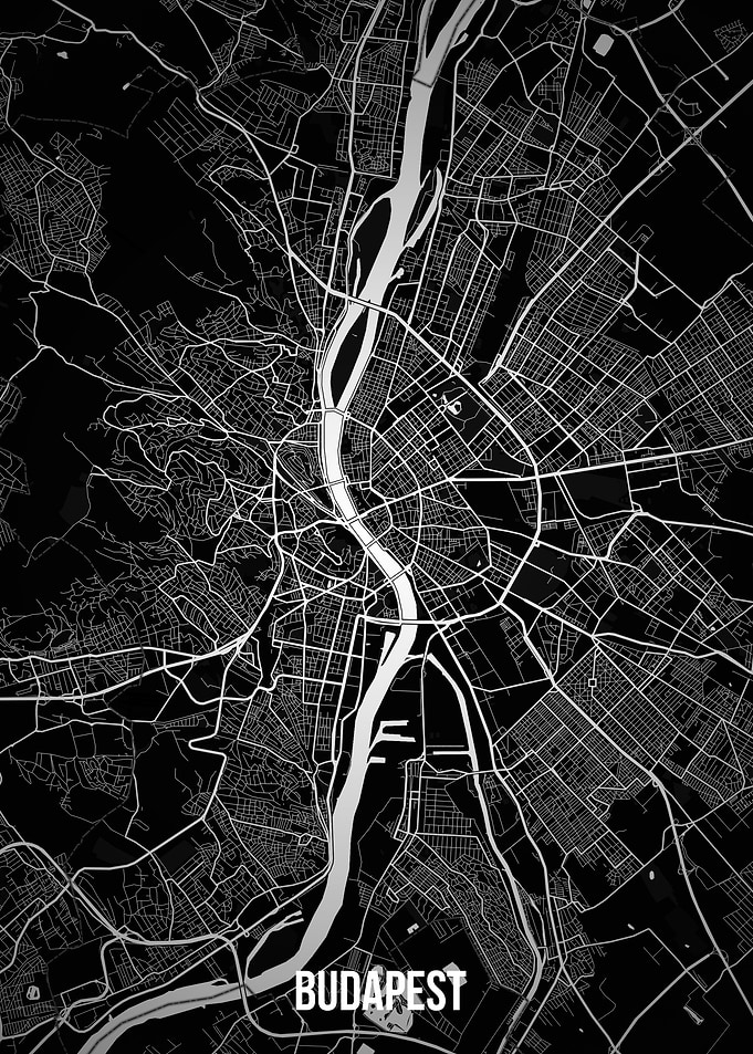 Budapest dark map