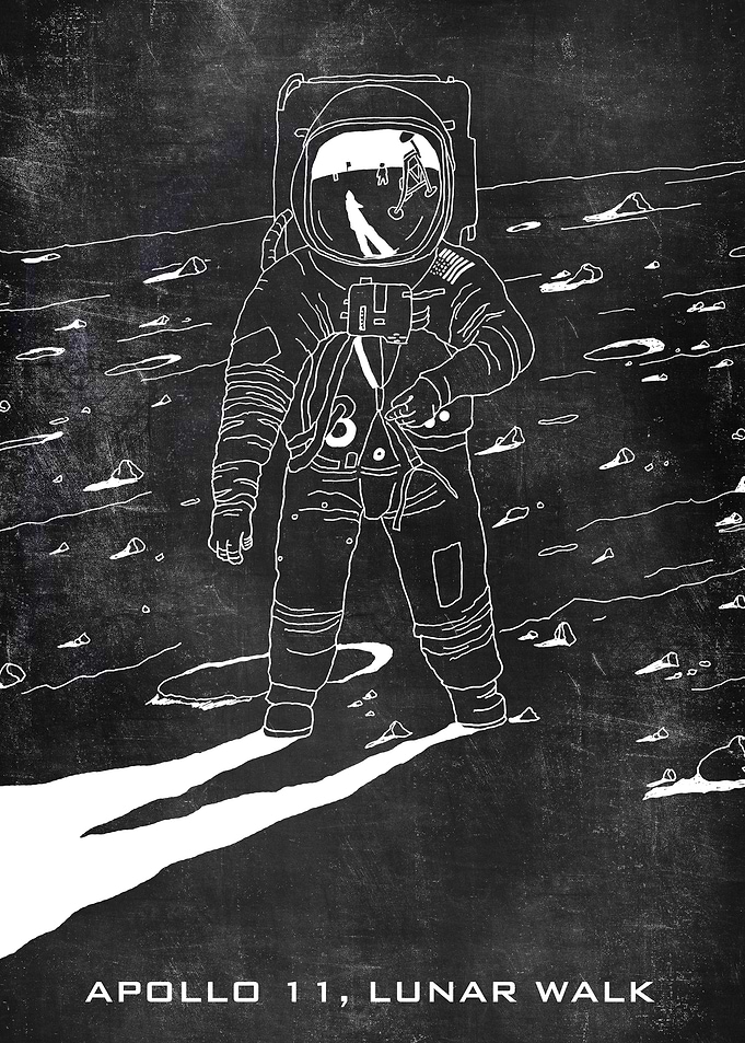 apollo lunar walk