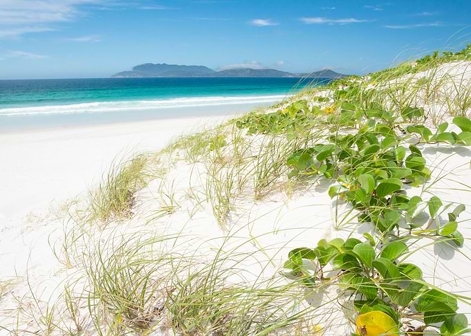 White sand beach
