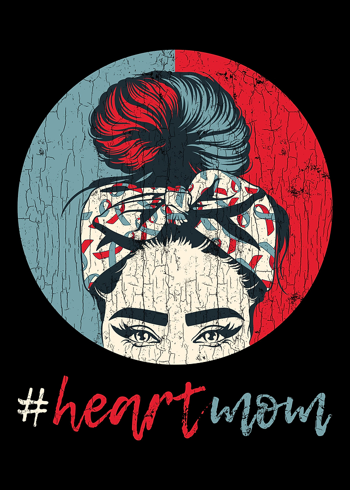 Heart Mom CHD Apparel Cong