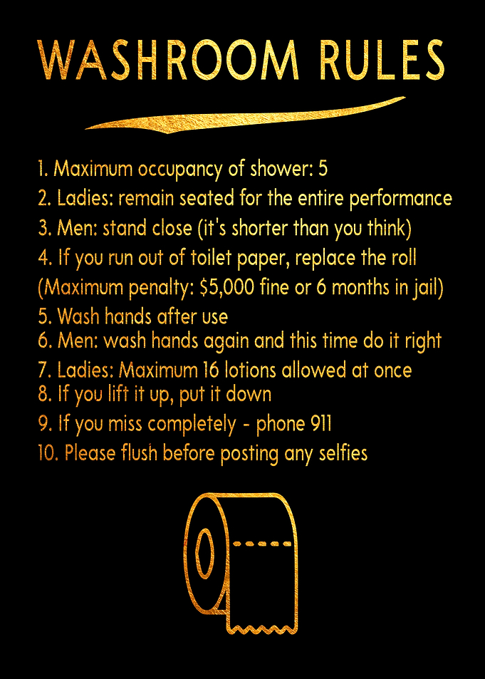 Golden Toilet Room