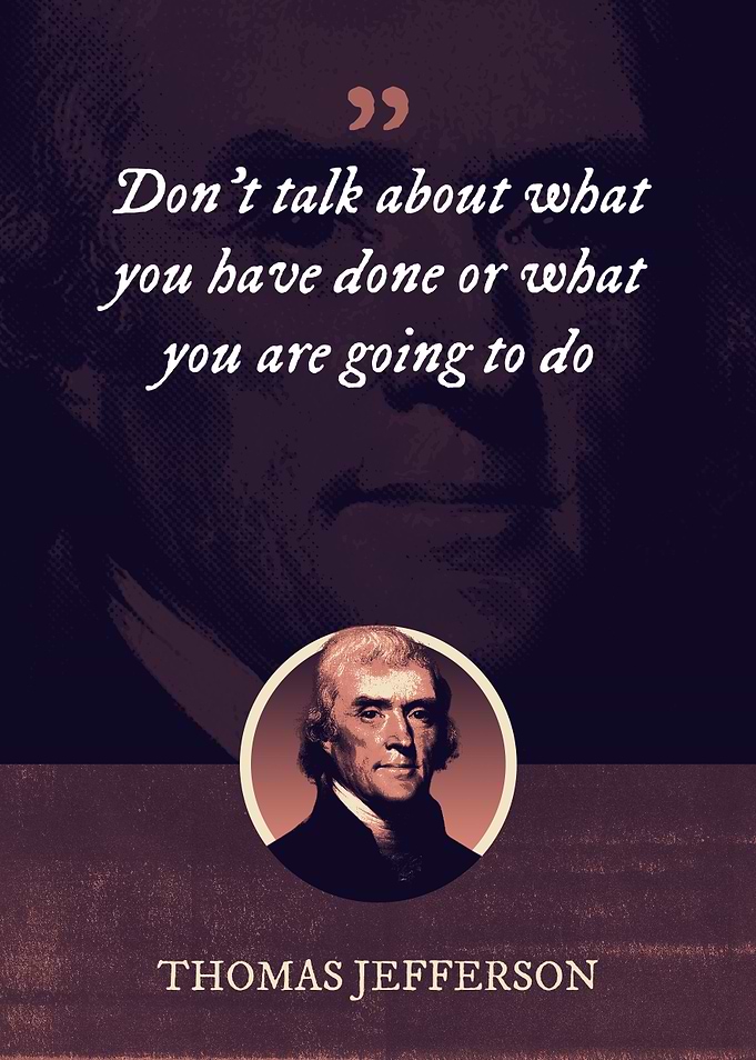 Dont talk about what you